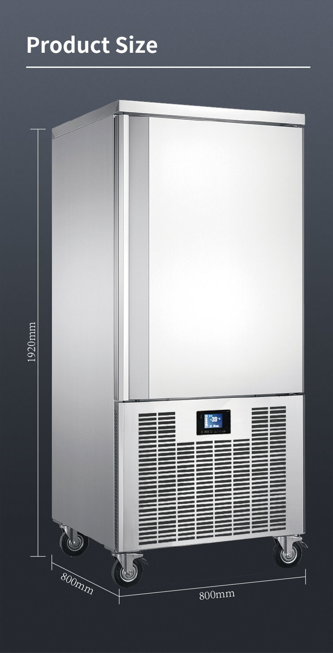 10 Tepsi Şok Dondurucu Chiller Hava Soğutma Makinesi Hızlı Dondurma İçin Küçük Soğutma 11
